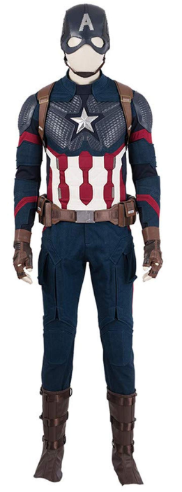 Captain America Avengers Endgame Cosplay Costume front view