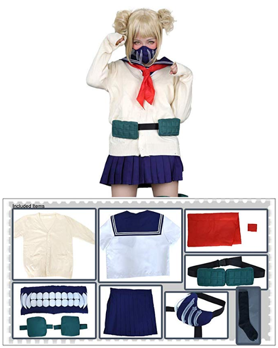 Himiko Toga From My Hero Academia Cosplay Costume pieces
