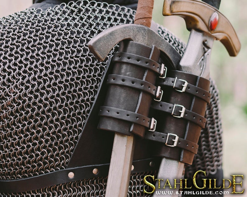 The Witcher 3 Wild Hunt Geralt of Rivia Cosplay Costume back scabbard