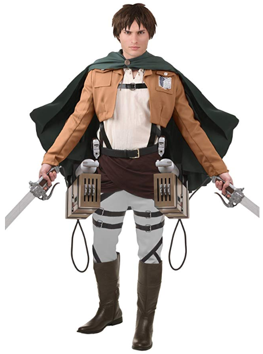 Attack On Titan Eren Yaeger Cosplay Costume front view