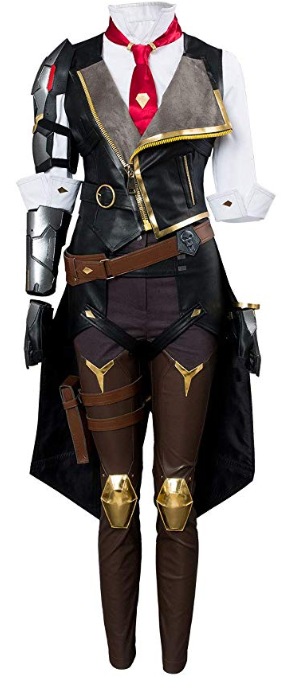 Ashe from Overwatch cosplay costume front view