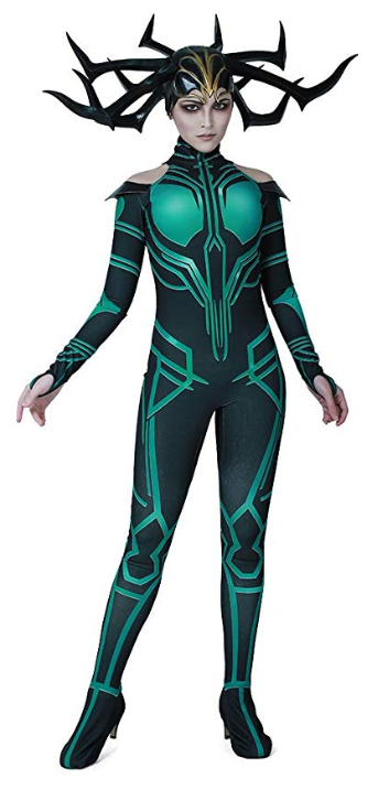 Hela From Thor Ragnarok Cosplay Costume front view without cloak