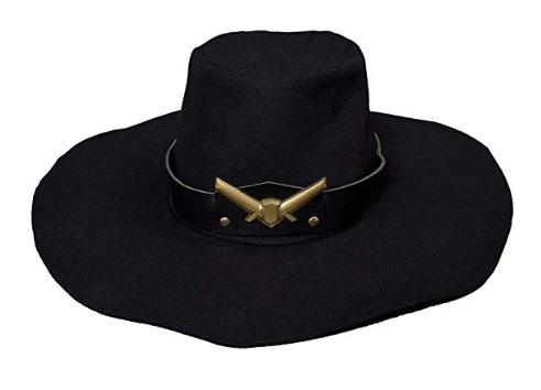 Ashe from Overwatch cosplay costume front view hat