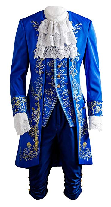 Disney's Beauty And The Beast Cosplay Costume detailed suit