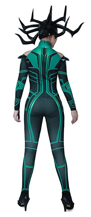 Hela From Thor Ragnarok Cosplay Costume back view
