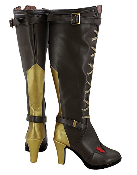 Ashe from Overwatch cosplay costume boots