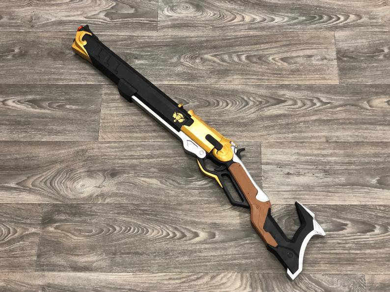 Ashe from Overwatch cosplay costume viper rifle