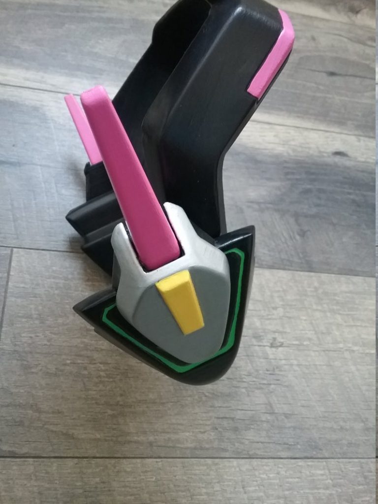 D.VA Hana Song From Overwatch Cosplay Costume headset side view