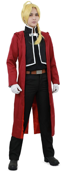 Edward Elric From Fullmetal Alchemist Cosplay Costume front view