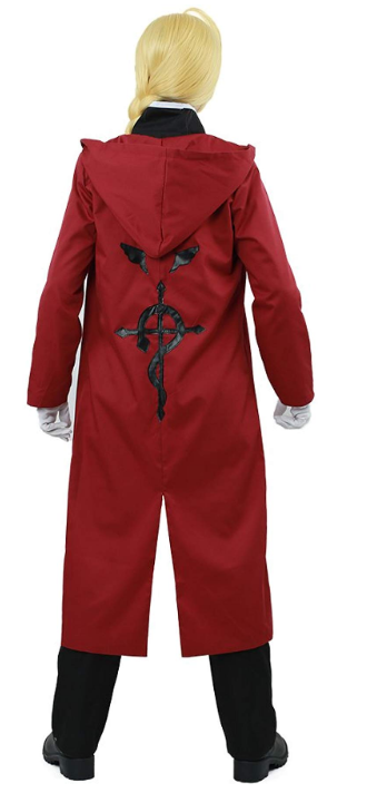 Edward Elric From Fullmetal Alchemist Cosplay Costume back view