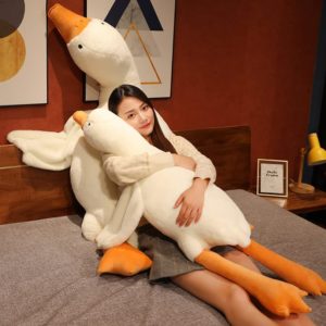 Giant White Goose Weighted Plush