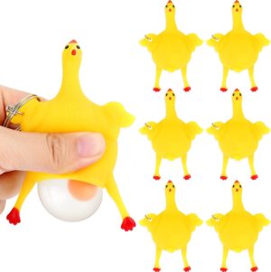 Squeeze Toy Chicken And Egg Novelty Key Chain